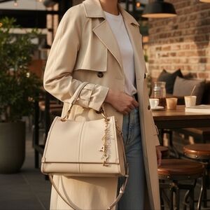 KARL LAGERFELD Luciene Ivory Shoulder/Crossbody Bag